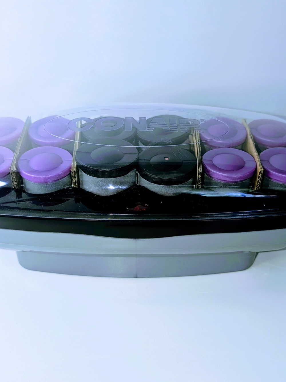 CONAIR Heat Waves 12 Flocked Jumbo & Large Hot Rollers Curlers NEW